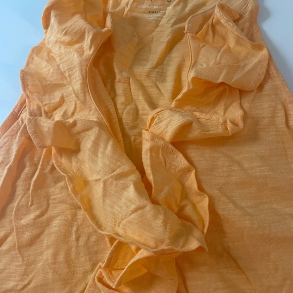 Lilly Pulitzer 100% Pima Cotton Ruffle V-Neck Halter Tank Top Women’s Small - Picture 2 of 3